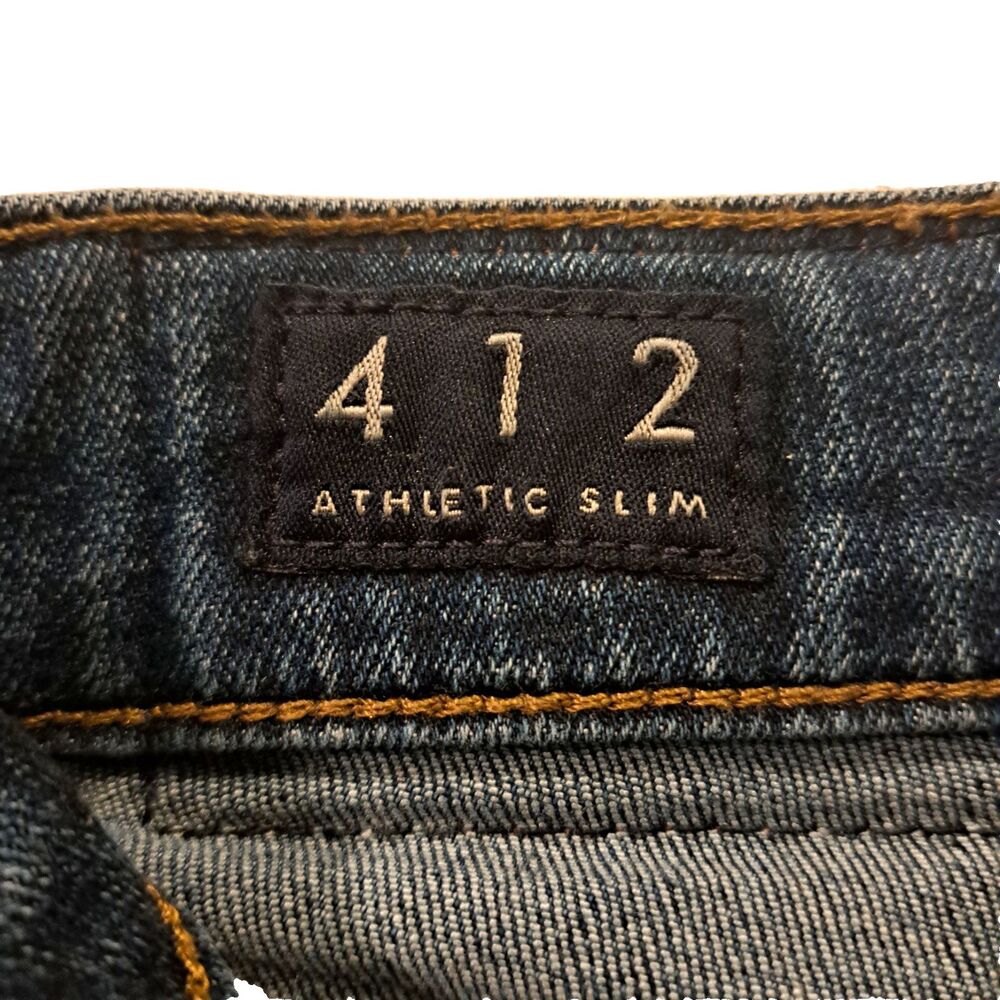 Lucky Brand 412 Athletic Slim Jeans Mens 38x30 (38x28) Blue Denim Jeans - Picture 3 of 11